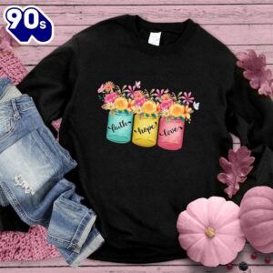 Faith Hope Love Floral Colored…