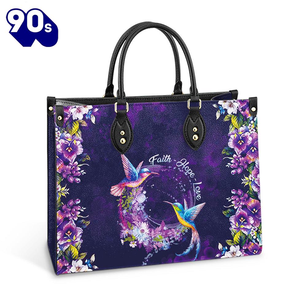 Faith Hope Love Hummingbird Leather Bag Christ Gifts Leather Bags Gift For Women Christmas Faith Hope Love Hummingbird Leather Bag Christ Gifts Leather Bags Gift For Women Christmas