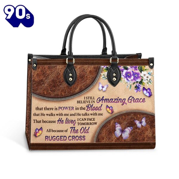 Faith I Still Believe 2 Leather Bag Christ Gifts Leather Bags  Gift For  Women Christmas