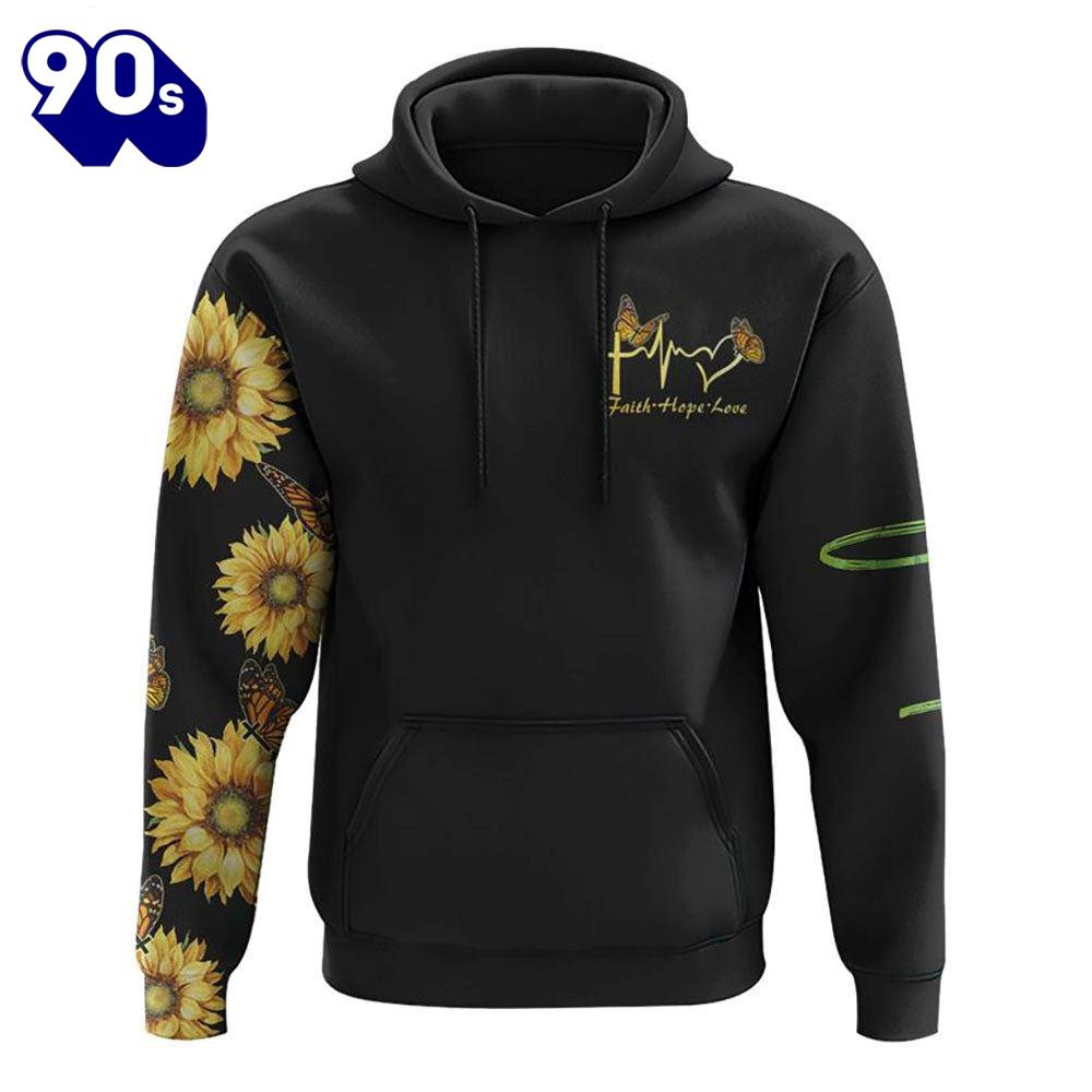 Faith Sunflower Butterfly Smoke 3D Hoodie Faith Sunflower Butterfly Smoke 3D Hoodie