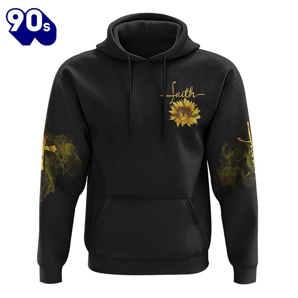 Faith Sunflower Leopard 3D Hoodie Faith Sunflower Leopard 3D Hoodie