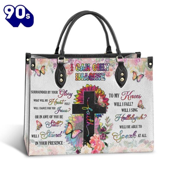 Faith Surrounded By Your Glory 1leather Bag Christ Gifts Leather Bags  Gift For  Women Christmas