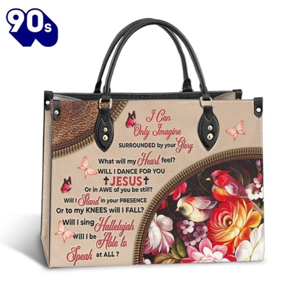 Faith Surrounded By Your Glory 5 Leather Bag Christ Gifts Leather Bags  Gift For  Women Christmas