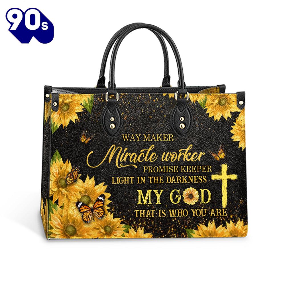 Faith Way Maker 3 Leather Bag Christ Gifts Leather Bags Gift For Women Christmas Faith Way Maker 3 Leather Bag Christ Gifts Leather Bags Gift For Women Christmas