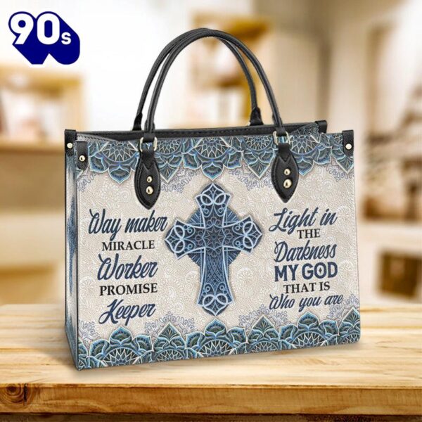 Faith Way Maker Leather Bag Christ Gifts Leather Bags  Gift For  Women Christmas