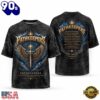 Faithkeepers Vintage Heavy Metal Style Wings Sword Graphic T Shirt, Viral 3D Music Tee