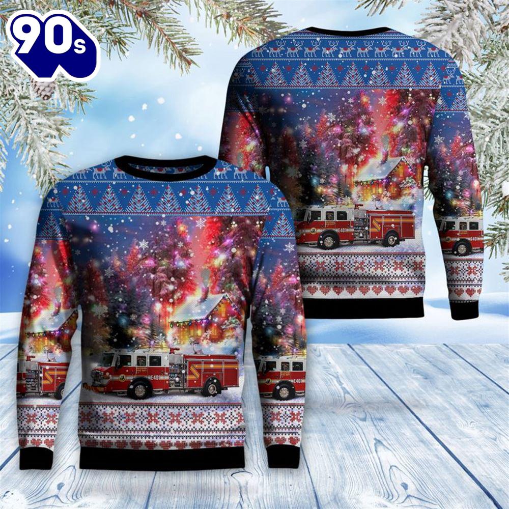 Falconer, New York, Falconer Fire Department Aop Sweater Falconer, New York, Falconer Fire Department Aop Sweater