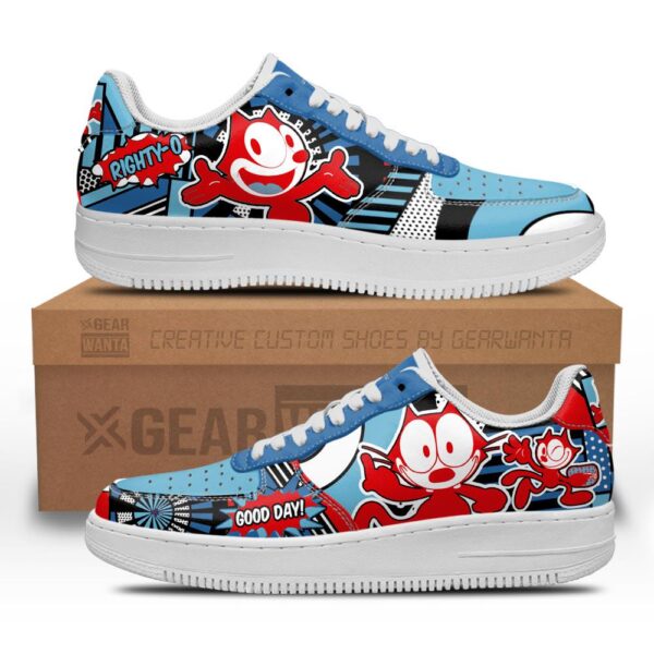 Felix The Cat Air Sneakers Custom Comic Shoes