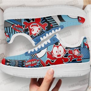 Felix The Cat Air Sneakers Custom Comic Shoes