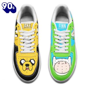 Finn and Jake Air Sneakers Custom Adventure Time Shoes
