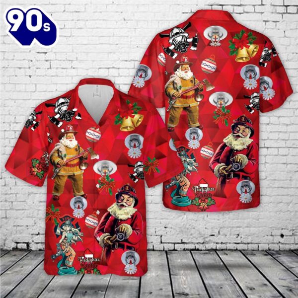 Fire Sprinkler Christmas Hawaiian Shirt