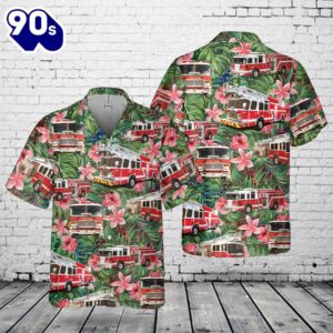 Fire Truck Hawaiian Shirt 2