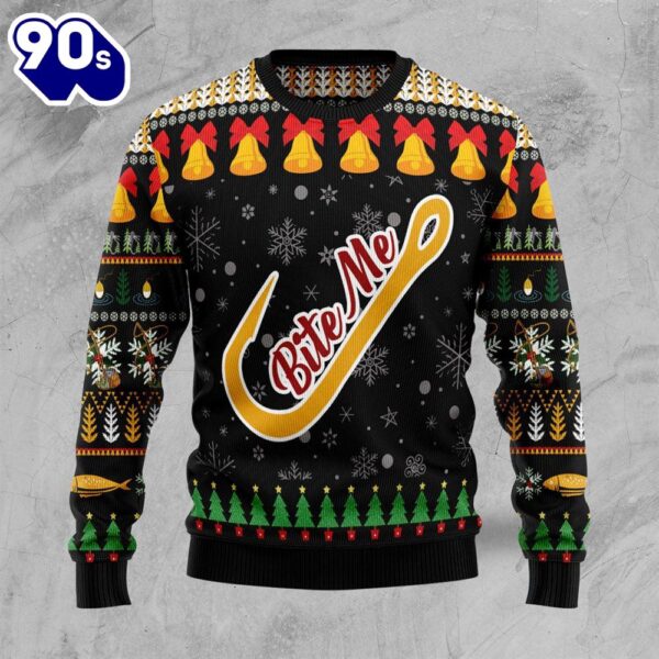 Christmas 2024  Fishing – Bite Me Ugly Christmas Sweater