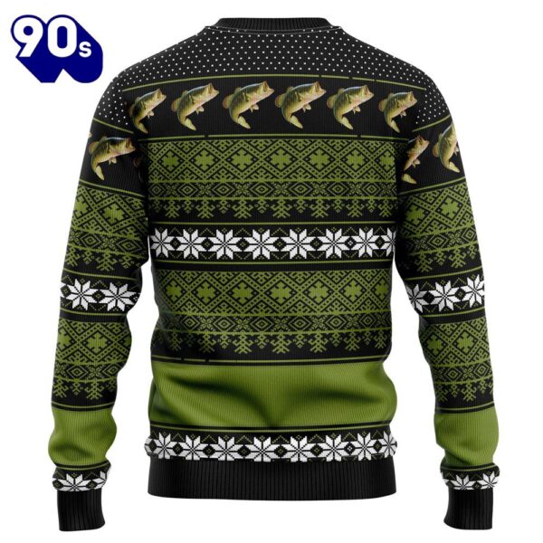 Christmas 2024  Fishing Merry Fishmas Ugly Christmas Sweater