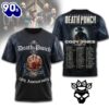 Five Finger Death Punch 20th Anniversary 2026 Tour Rock Band Graphic Shirt