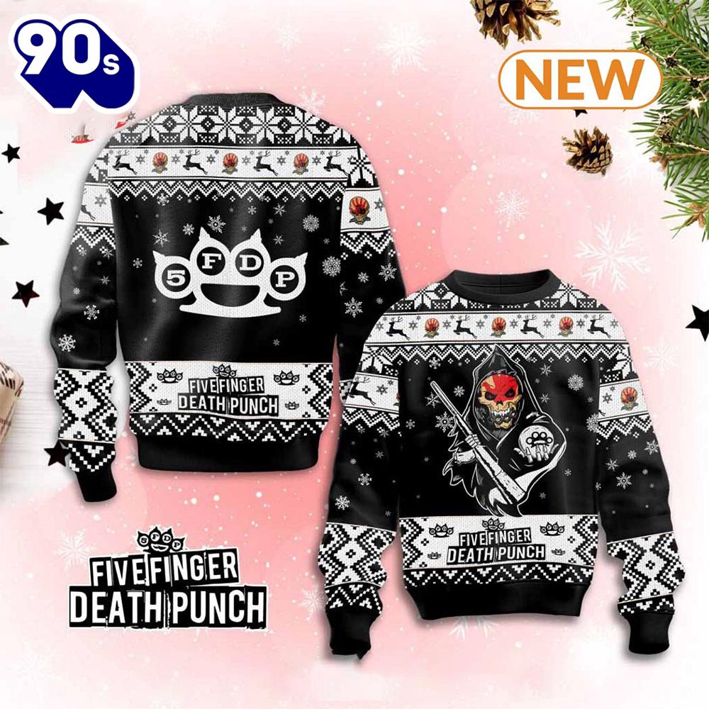 Fivefinger Death Punch Christmas Ugly Sweater Fivefinger Death Punch Christmas Ugly Sweater