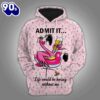 Flamingochristmas Hoodie All Over Print  , Pet Christmas 3d Shirt