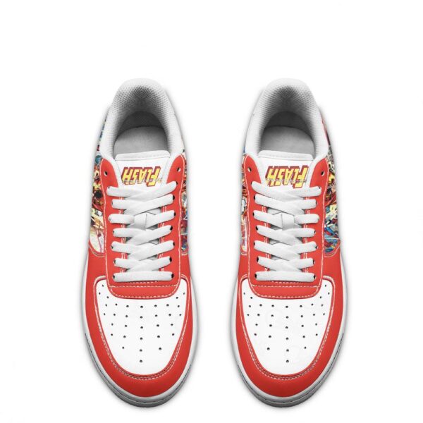 Flash Air Sneakers Custom Superhero Comic Shoes