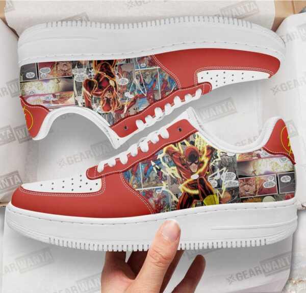 Flash Air Sneakers Custom Superhero Comic Shoes