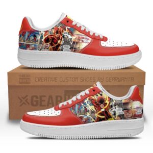 Flash Air Sneakers Custom Superhero Comic Shoes