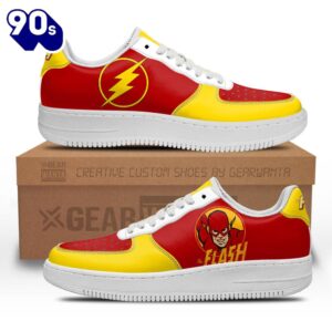 Flash Super Hero Custom Air Sneakers 3 Flash Super Hero Custom Air Sneakers