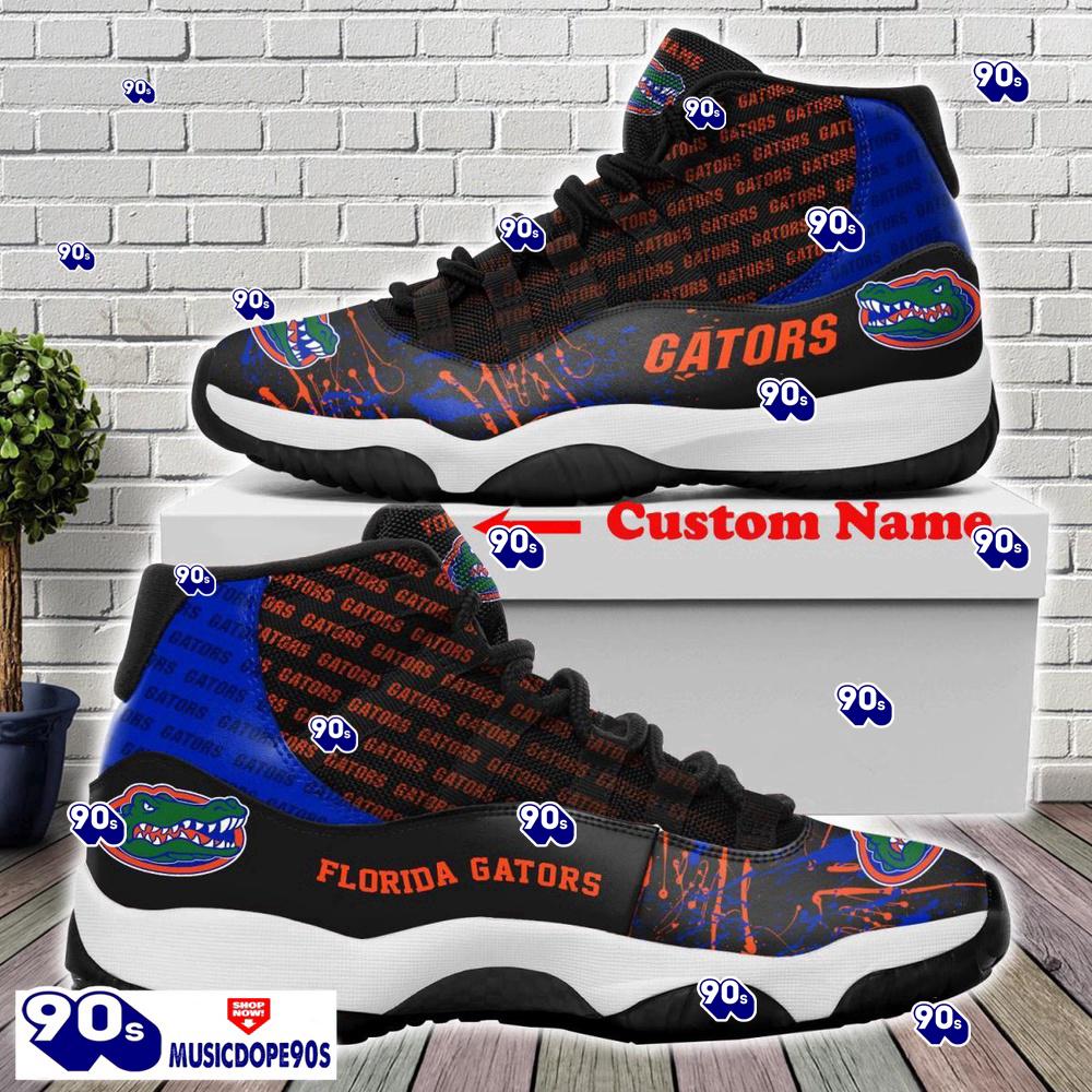 Florida Gators Custom Name Air Jordan 11 Sneakers For Fans Florida Gators Custom Name Air Jordan 11 Sneakers For Fans