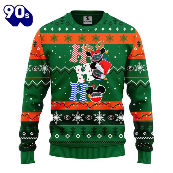 Florida Gators Hohoho Mickey Christmas Ugly Sweater  Gift Christmas