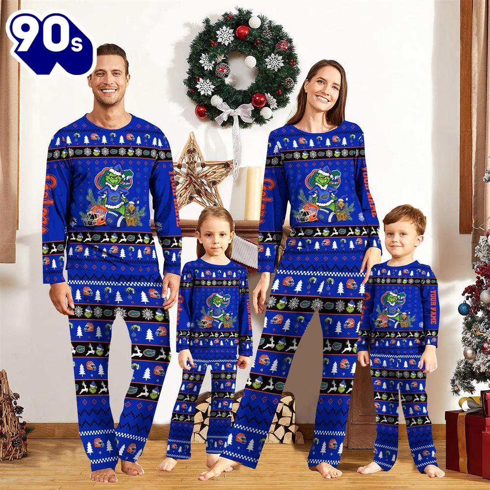 Florida Gators NCAA Custom Name Grinch Christmas And Sport Team Pajama Set Gift Christmas Florida Gators NCAA Custom Name Grinch Christmas And Sport Team Pajama Set Gift Christmas