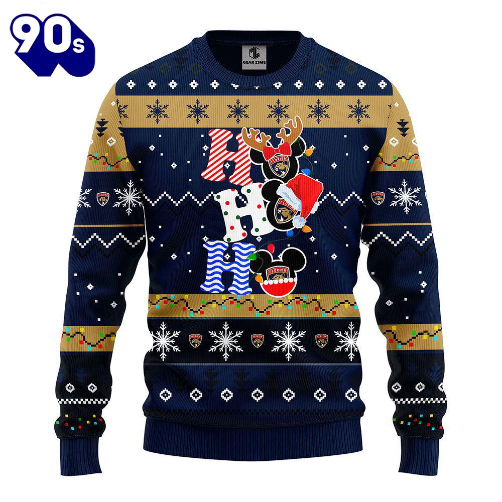 Florida Panthers Hohoho Mickey Christmas Ugly Sweater Gift Christmas Florida Panthers Hohoho Mickey Christmas Ugly Sweater Gift Christmas