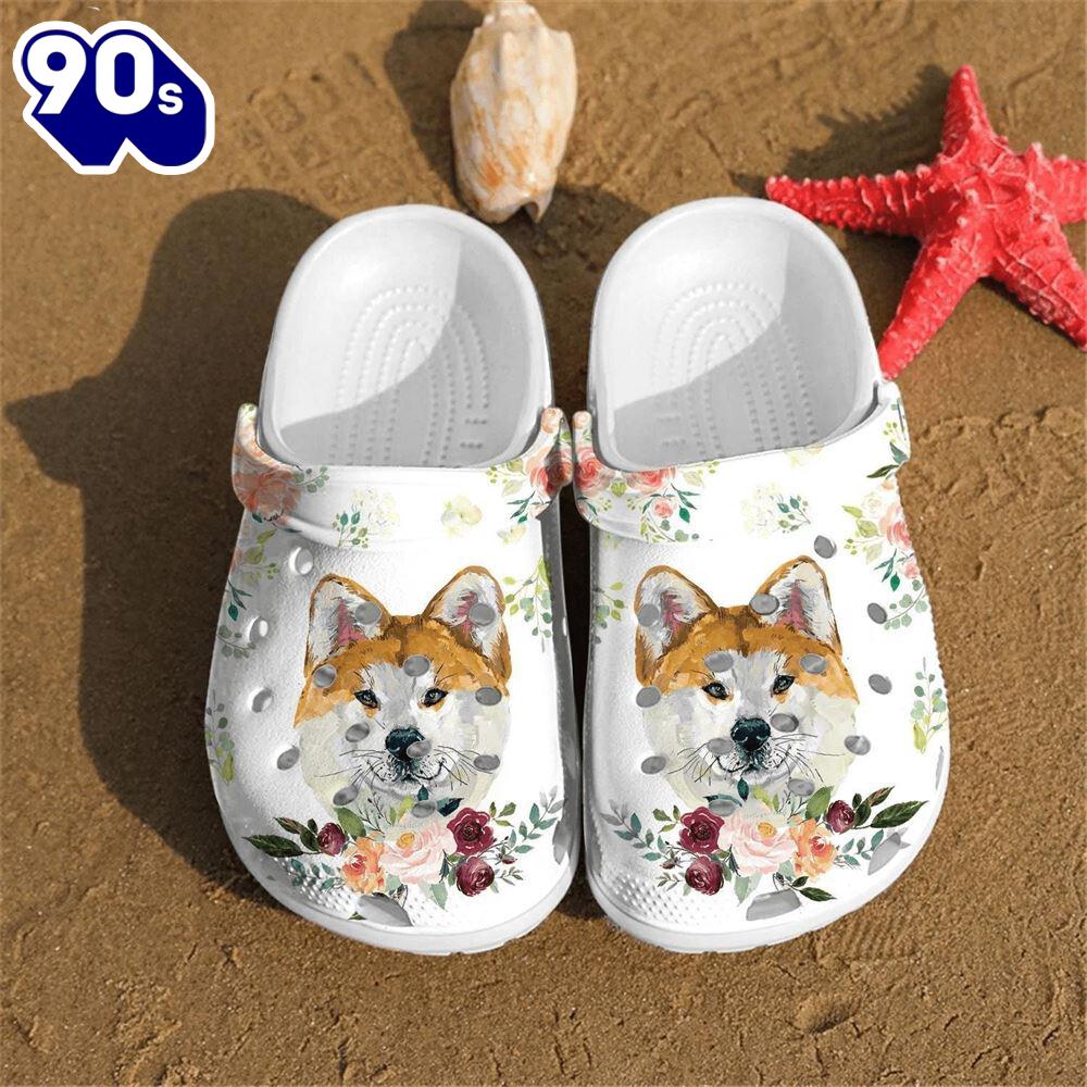 Footwearmerch Akita Inu shoes Crocs Crocband Clogs Shoes For Men Women Gift Xmas Footwearmerch Akita Inu shoes Crocs Crocband Clogs Shoes For Men Women Gift Xmas