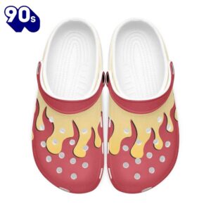 Footwearmerch Kyojuro Demon Slayer Custom Clogs