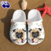 Footwearmerch Pug shoes Crocs Crocband Clogs Shoes For Men Women 40OZ For Lover Dogs