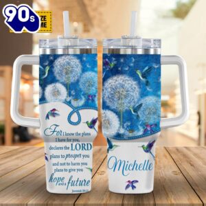 Christian For I Know The Plans I Have For You Jeremiah 2911 Stanley Tumbler 40oz