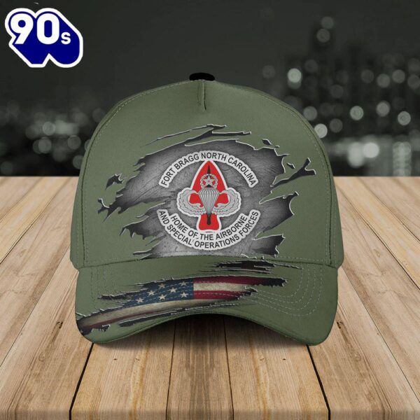 Fort Bragg Home Of The Airborne And Special Operations Forces Baseball Cap 3  Gift For Veteran Day