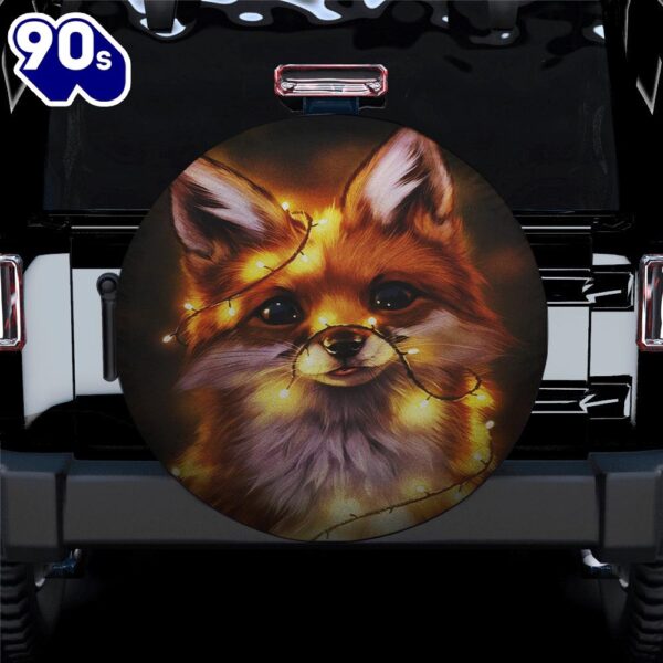Fox Christmas Cute Spare Tire Cover Gift For Campers
