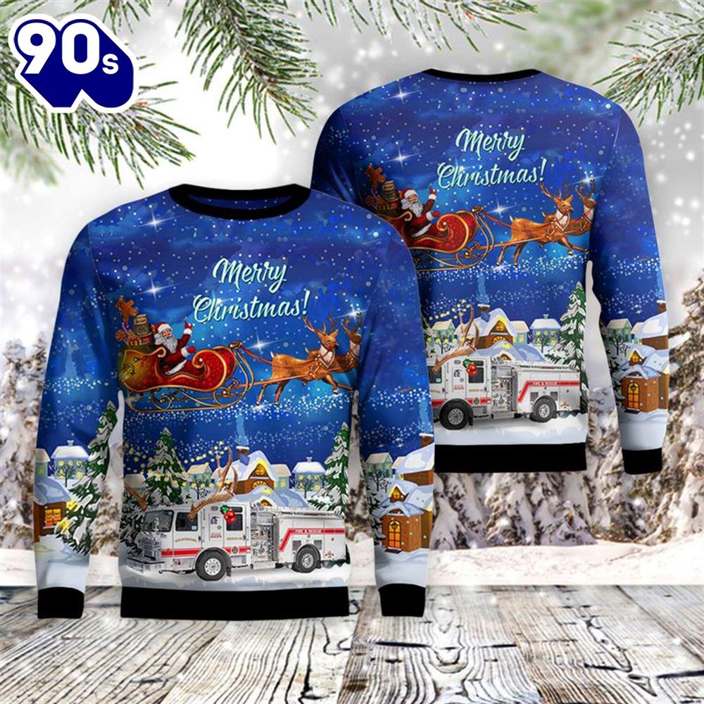 Foxborough, Massachusetts, Foxborough Fire Department Aop Sweater Foxborough, Massachusetts, Foxborough Fire Department Aop Sweater