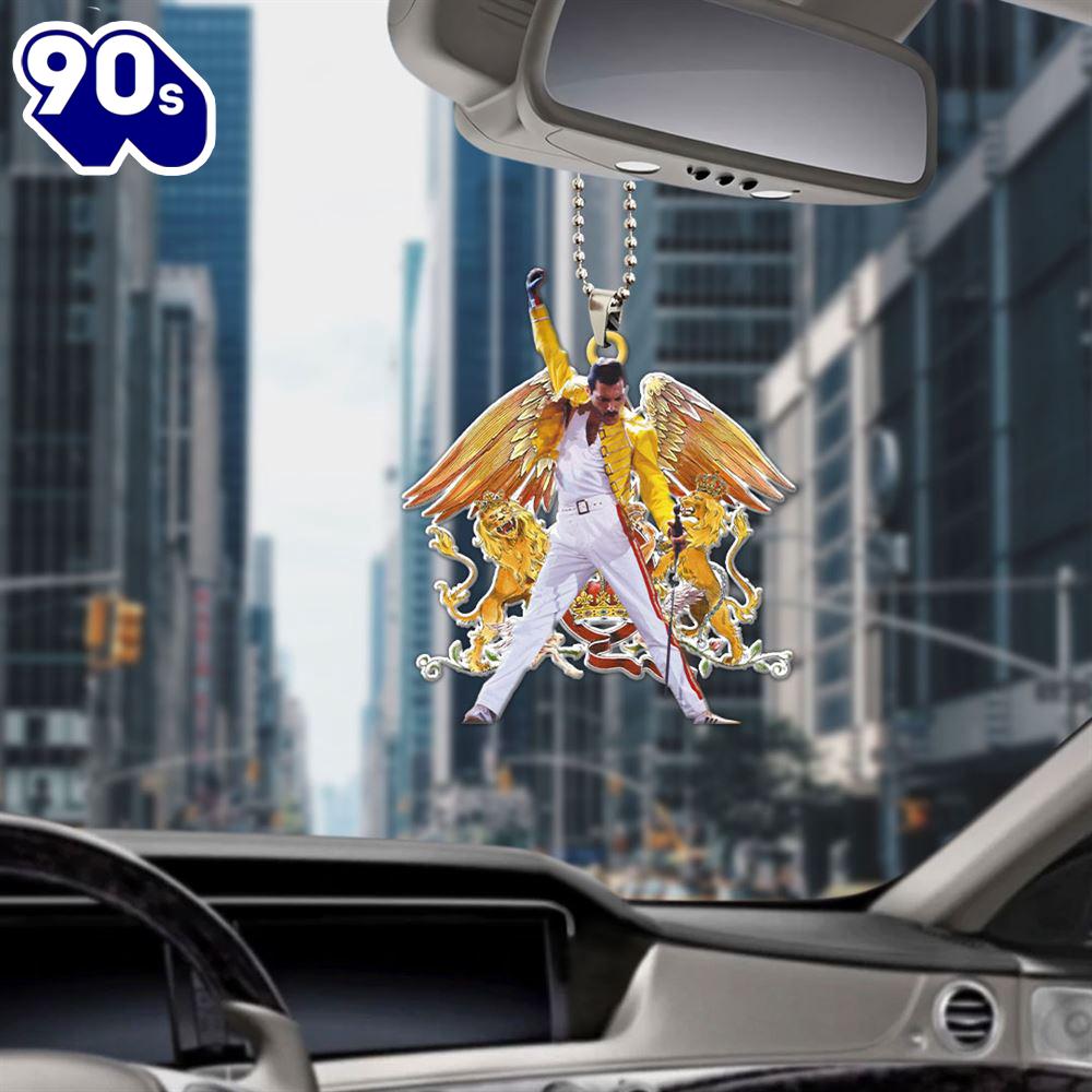 Freddie Mercury Custom Shape 2-sided Acrylic Car Ornament Gift For Xmas Christmas Day Freddie Mercury Custom Shape 2-sided Acrylic Car Ornament Gift For Xmas Christmas Day