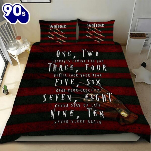 Freddy Krueger Christmas For Fans Bedding Set  Decor Home