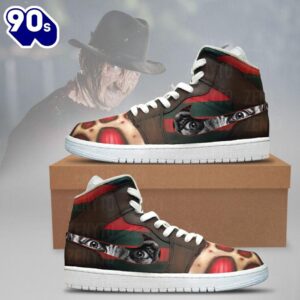 Freddy Krueger Eyes Air Jordan 1 Sneakers – Gift  For Halloween
