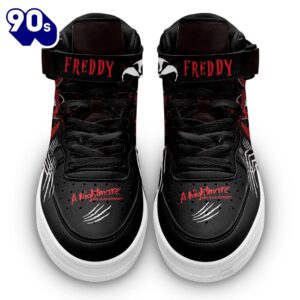 Freddy Krueger Shoes High Top Air Force Shoes Custom Sneakers For Horror Fans