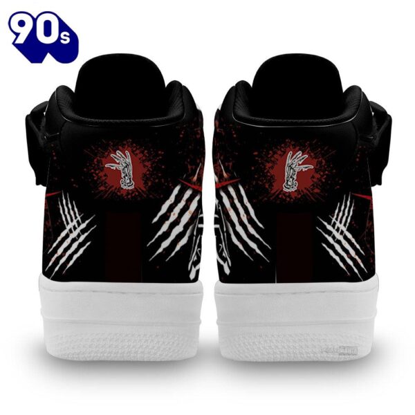Freddy Krueger Shoes High Top Air Force Shoes Custom Sneakers For Horror Fans
