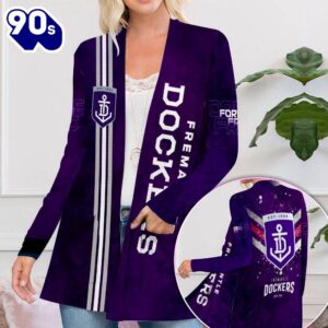 Fremantle Football Club Women’s Patch Pocket Cardigan For Fans