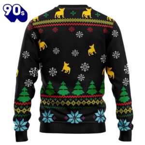 French Bulldog Christmas Pattern Ugly Christmas Sweater