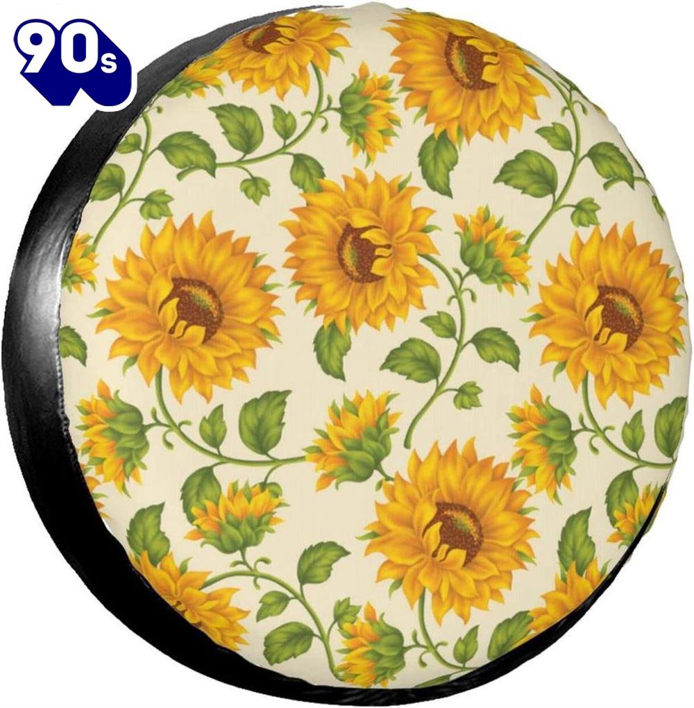 Fresh Sunflower Tire Totes Spare Tire Cover - Christian Tire Cover Car Decor Fresh Sunflower Tire Totes Spare Tire Cover - Christian Tire Cover Car Decor