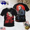 Friday the 13th 1984 Halloween All Over Print T Shirt, Viral 3D Music Tee
