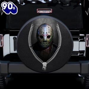 Friday The 13th Jason Voorhees Horror Movie Zipper Car Spare Tire Covers Gift For Campers  Gift Halloween