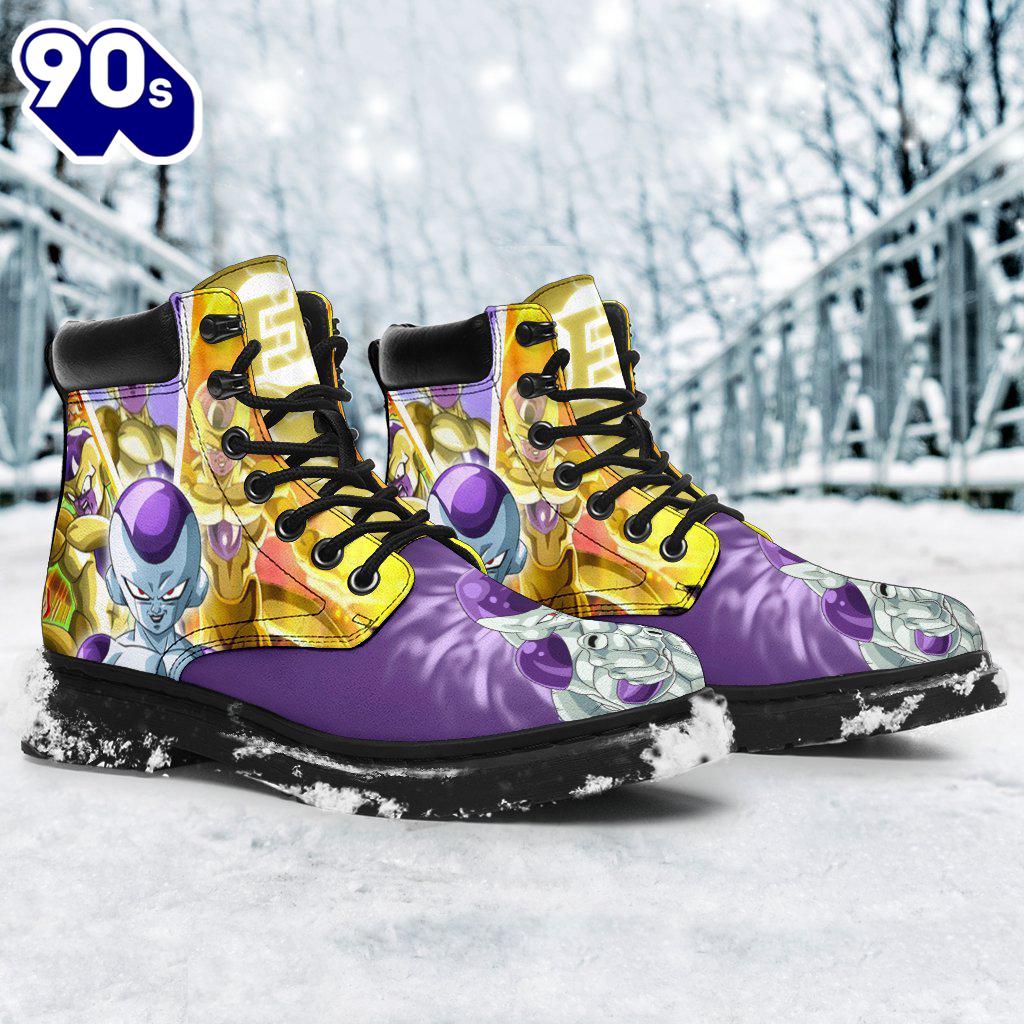 Frieza Dragon Ball Leather Boots Timbs Shoes Custom Anime Fan Gift Frieza Dragon Ball Leather Boots Timbs Shoes Custom Anime Fan Gift