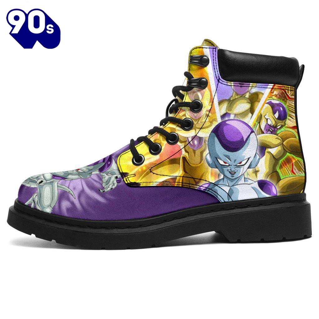 Frieza Dragon Ball Leather Boots Timbs Shoes Custom Anime Fan Gift Frieza Dragon Ball Leather Boots Timbs Shoes Custom Anime Fan Gift