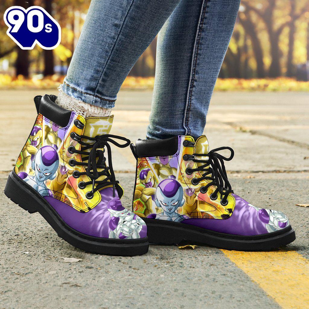 Frieza Dragon Ball Leather Boots Timbs Shoes Custom Anime Fan Gift Frieza Dragon Ball Leather Boots Timbs Shoes Custom Anime Fan Gift
