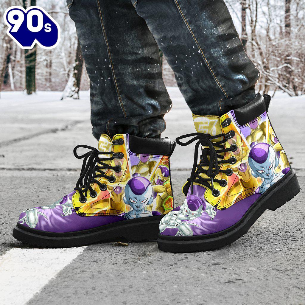 Frieza Dragon Ball Leather Boots Timbs Shoes Custom Anime Fan Gift Frieza Dragon Ball Leather Boots Timbs Shoes Custom Anime Fan Gift